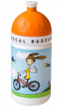 RASCAL Healthy Bike butelis / 500 ml / Oranžinė gertuvė