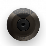 PRO Gap Cap Carbon 1-1/8" / 25 mm / Black vairo kolonėlės dangtelis su vairo kolonėlės plėtikliu