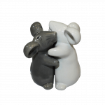 Salt & Pepper - Hugging Mice (damaged a bit)