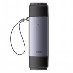 Baseus Lite serijos SD/TF atminties kortelių skaitytuvas USB + USB-C &ndash; pilkas