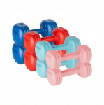 Bituminių hantelių rinkinys 20kg (2x1kg + 2x2kg + 2x3kg + 2x4kg), REBEL ACTIVE