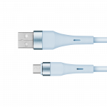 USB - microUSB kabelis 1 m silikoninis mėlynas Kruger&Matz Basic