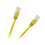 Patchcord UTP kabelis 8c CCA Cat6e 1m Geltonas
