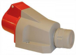 Fiksuotas lizdas 32A 400V 3P+Z+N IP44