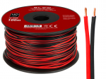 Garsiakalbio kabelis 2x0.22mm juodas-raudonas