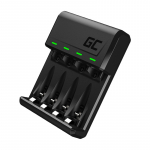 GC VitalCharger Ni-MH AA ir AAA akumuliatorių įkroviklis su Micro USB ir USB-C jungtimi
