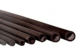 Stiklo-poliesterio vamzdis 5/2.5 mm - 1 metras juodas