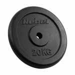 Ketaus svoris 20kg, skylė 31mm, klasikinė plok&scaron;tė, REBEL ACTIVE