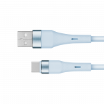 USB &ndash; C tipo USB kabelis 1 m silikoninis mėlynas Kruger&Matz Basic