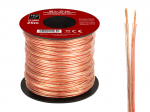 Garsiakalbio kabelis 2x0.22mm permatomas 25m