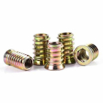 Dvigubo sriegio medinė jungtis M4x10mm - 10 vnt - Baldų skirtukas - Varžtas - Veržlė
