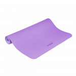 Gimnastikos kilimėlis jogai, pilatesui, fitnesui, 200x115 cm, 1 cm storio, TPE medžiaga, violetinė, REBEL ACTIVE
