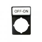 ST22-1901/P19 plok&scaron;telė su "OFF-ON" Spamel žymėjimu