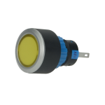 LAS1-AWY-D/Y/12/P indikatorius, LED ap&scaron;vietimas 12V AC/DC, geltonas, fi22, IP65, skirtas litavimui, Onpow