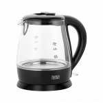 TEESA elektrinis virdulys, stiklas, 1650 W, juodas, 1 L