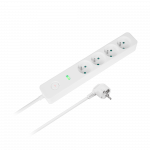 Rebel maitinimo prailginimo laidas, 4 lizdai, su jungikliu - 3m.