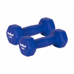 Ketaus neopreno hanteliai HEX 2x1.5kg, REBEL ACTIVE