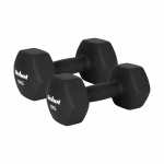 Ketaus neopreno hanteliai HEX 2x10kg, REBEL ACTIVE