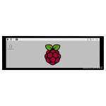 Jutiklinis ekranas, talpinis LCD IPS 7.9" 400x1280px HDMI + USB, skirtas Raspberry Pi, Waveshare 17916