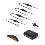 Automobilių parkavimo jutikliai su ekranu (galiniai) Peiying - balta