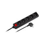 Rebel elektros tinklo ilgintuvas 5 lizdai su jungikliu 3m - 1.5mm