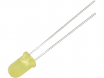 5mm LED geltonas matinis - 100vnt