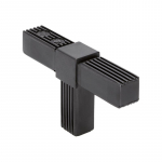 Kvadratinė jungtis STC.20-2A-3W-R-C9 &ndash; dvia&scaron;ė jungtis, trijų krypčių juoda