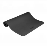 Gimnastikos kilimėlis jogai, pilatesui, fitnesui, 200x90cm, 1cm storio, TPE medžiaga, juodas, REBEL ACTIVE