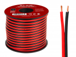 Garsiakalbio kabelis 2x1.50mm juodas-raudonas 25m