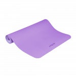Gimnastikos kilimėlis jogai, pilatesui, fitnesui, 200x90cm, 1cm storio, TPE medžiaga, violetinė, REBEL ACTIVE