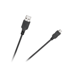 Cabletech USB - micro USB kabelis 1.8m Juodas