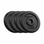 Ketaus svarelių rinkinys 4x2.5kg, skylė 31mm, klasikinė plok&scaron;telė, REBEL ACTIVE