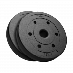 Bituminių svarelių rinkinys 2x15kg, skylė 51mm - olimpinėms &scaron;tangams, REBEL ACTIVE