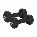 Ketaus neopreno hanteliai HEX 2x6kg, REBEL ACTIVE