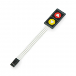 Membraninė klaviatūra - 2 spalvoti mygtukai su rodyklėmis - lipni