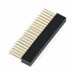 Lizdo jungties juosta 2x20 rastras 2.54mm, skirtas Raspberry Pi 4B/3B+/3B/3 - ilgi kai&scaron;čiai 10mm
