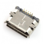 B tipo microUSB lizdas, SMD - 5 vnt komplektas
