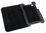 Juodas dėklas, skirtas Samsung Galaxy Tab P3100 (natūrali oda)