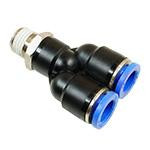 Pneumatinė jungtis Y-tee 10mm 1/8