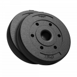 Bituminių svarelių rinkinys 2x7.5kg, skylė 51mm - olimpinėms &scaron;tangams, REBEL ACTIVE