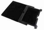 Juodas dėklas, skirtas Samsung Galaxy Tab P5100 (natūrali oda)
