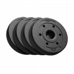 Bituminių svarelių rinkinys 4x5kg, skylė 51mm - olimpinėms &scaron;tangams, REBEL ACTIVE