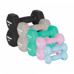 HEX ketaus neopreno hantelių rinkinys 30 kg (2x1kg+2x2kg+2x3kg+2x4kg+2x5kg), REBEL ACTIVE