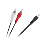 Kabelis 2xRCA - AUX 3.5mm 10m