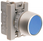 NĖRA kontaktinio mygtuko SP22-KN-10, uždengtas, mėlynas