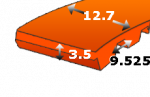 Dantytas diržas 390-L 050 z104