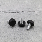 Reguliuojama kojelė baldams - M8 22x18mm - juoda - baldų kojelė su poveržle