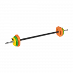 Sulankstoma &scaron;tanga su ketaus svoriu, 140 cm &scaron;tanga, 20 kg treniruočių rinkinys, REBEL ACTIVE