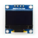 OLED ekranas, mėlyna grafika, 0.96" 128x64px I2C - mėlynas