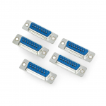 D-SUB 15 litavimo tipo lizdas - 5 vnt